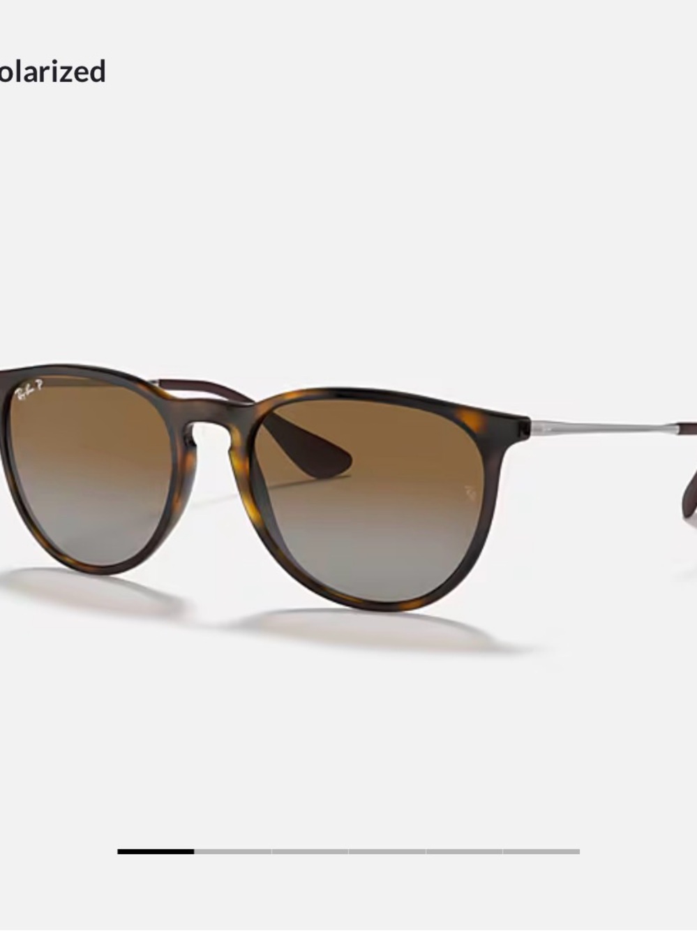 Ray-Ban Tortoiseshell Polarized Sunglasses - Brown Lenses